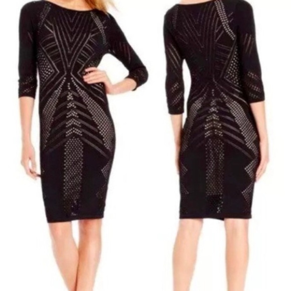 Calvin Klein Black & Nude/Tan Dress - Picture 4 of 5